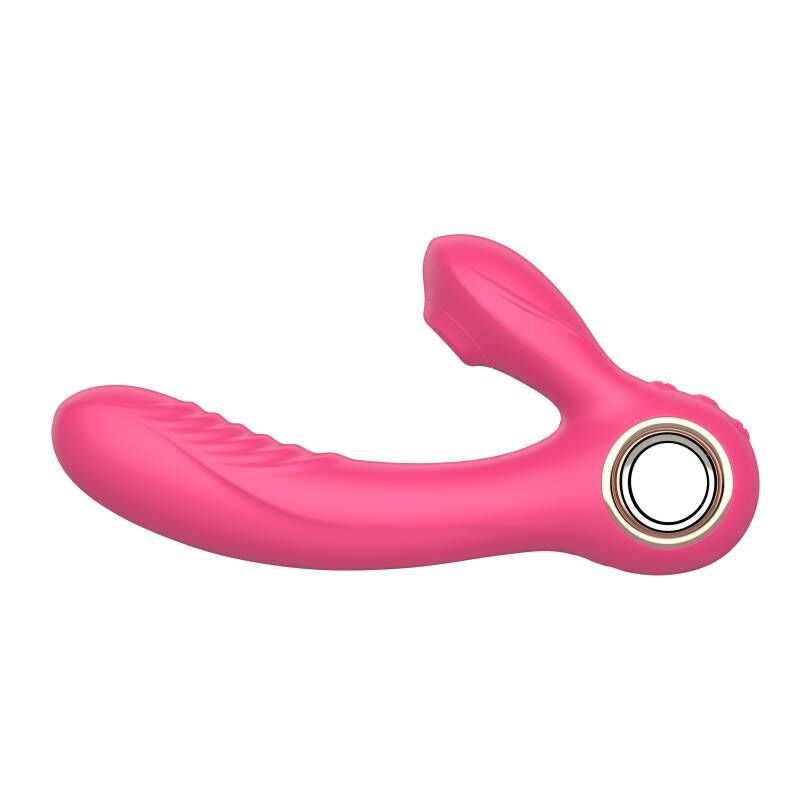 Large View Shibari Beso Warming G-Spot and Clitoral Vibrator Pink