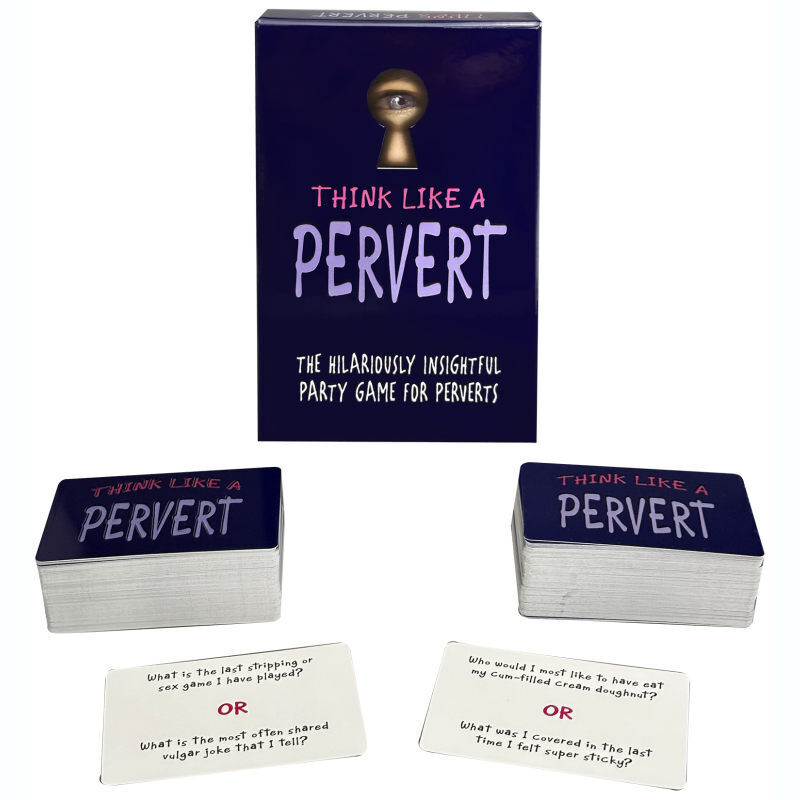 Large View Think Like A Pervert Card Game