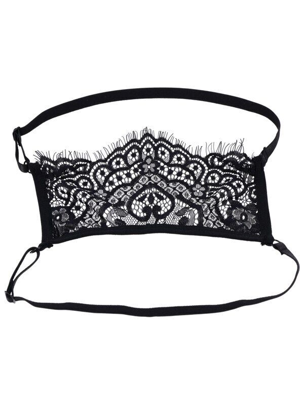 Large View Sex and Mischief Veiled Vision Lace Blindfold