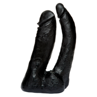 6" CODE BLACK Double Penetrator - The Naturals