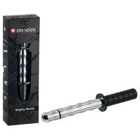 Mighty Merlin Aluminium 25 cm Dong with Handle & E-Stim