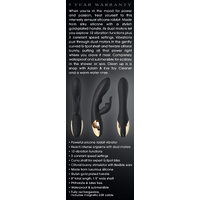 8" Midnight Rabbit Vibrator