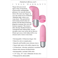 Silicone Pink Finger Vibrator