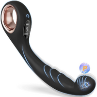 Curved Anal Plug Vibrator With Digital Display