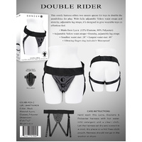 Double Rider  Adjustable Strap On Harness (No Probe Included)