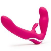 Strapless Strap On Rabbit Set
