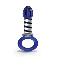 3.9'' Twisted Glass Butt Plug