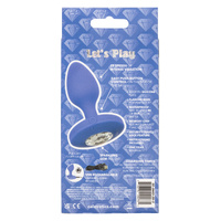 Cheeky Gems Medium Rechargeable Vibrating Probe - Blue