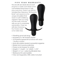 3" Forever Anal Vibrating Butt Plug