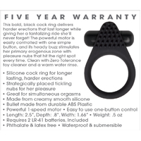 Black Knight Vibrating Cock Ring