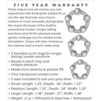 Three Amigos Cock Rings Set x3