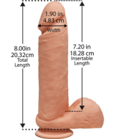 8" Perfect Cock + Balls