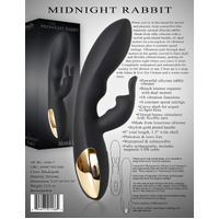 8" Midnight Rabbit Vibrator