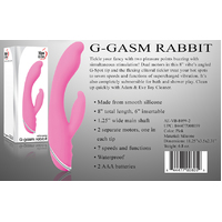 8" G-Gasm Rabbit Vibrator