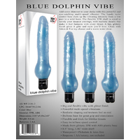 8.5" Blue Dolphin Vibrator