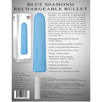 3.5" Blue Diamond Bullet Vibrator