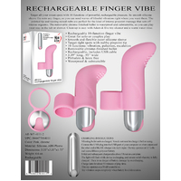 Silicone Pink Finger Vibrator