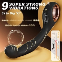 Curved Anal Plug Vibrator With Digital Display