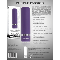3" Purple Passion Bullet Vibrator