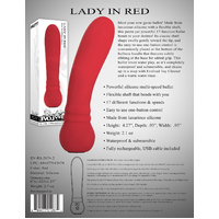 4" Lady In Red Bullet Vibrator