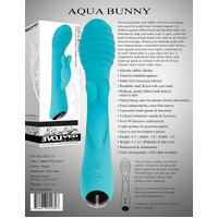 8" Aqua Bunny  Rabbit Vibrator