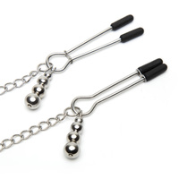 Play Nice Satin and Lace Collar and Nipple Clamps
