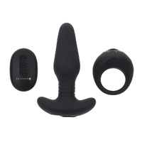 Vibrating Butt Plug + Cock Ring Kit