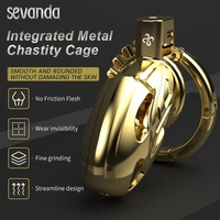 Metal Chastity Cage With Plug
