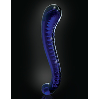 6.5"  Blue Glass Dildo