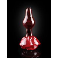 2.4" Rose Glass Butt Plug