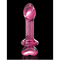 4" Love Heart Glass Butt Plug