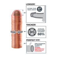 1" Mega Extension Penis Sleeve