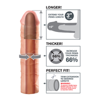 3" Mega Extension Penis Sleeve