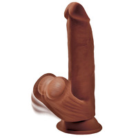 8" 3D Cock + Swinging Balls
