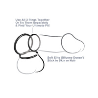 Silicone Cock Rings X3