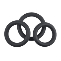 Selopa 3 RING CIRCUS Black Cock Rings - Set of 3 Sizes