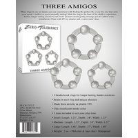Three Amigos Cock Rings Set x3