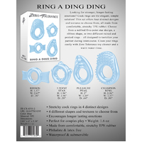 Ring A Ding Ding Cock Rings Set x4