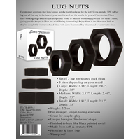 Lug Nuts Cock Rings Set x3