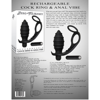 Vibrating Cock Ring + Butt Plug