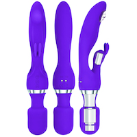 5"  G-Motion  Wand Rabbit Vibrator