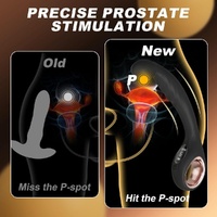Curved Anal Plug Vibrator With Digital Display