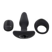 Vibrating Butt Plug + Cock Ring Kit