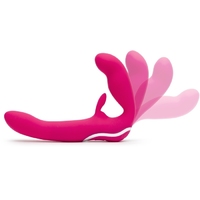 Strapless Strap On Rabbit Set