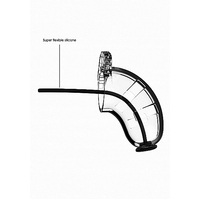 3.5" Chastity Cage + Urethral Sound