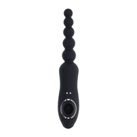 Playboy Pleasure Let It Bead  23.1cm Usb Rechargeable Vibrating Anal Beads With Clitoral Suction