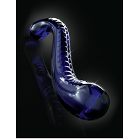 6.5"  Blue Glass Dildo