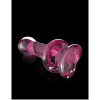 4" Love Heart Glass Butt Plug