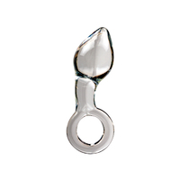 5.5" Curved Glass Butt Plug