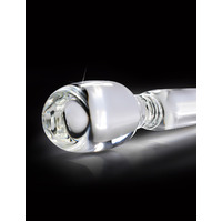 8.5" Wand Style Glass Dildo